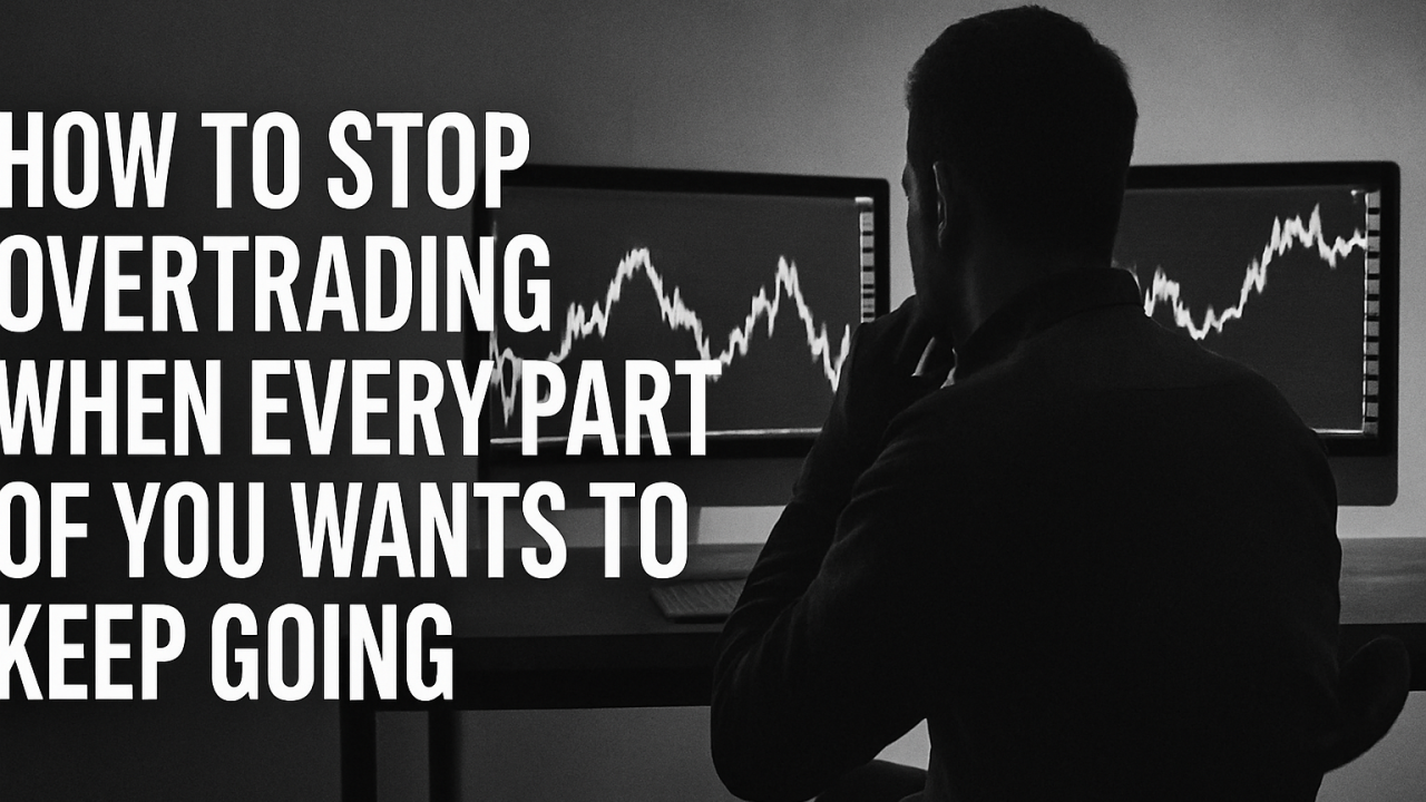 Trader analyzing charts to prevent overtrading