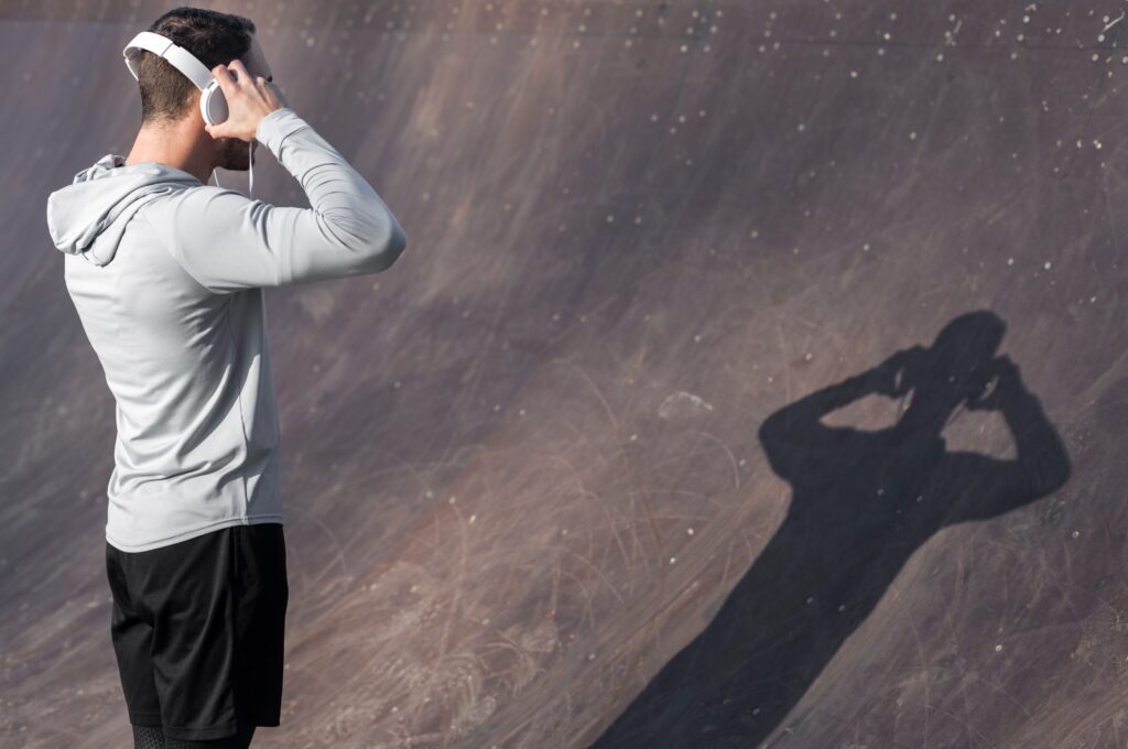 Men listening to songs