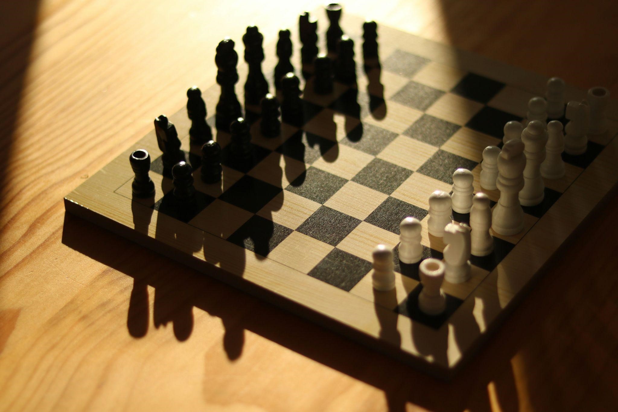 Chess on the table