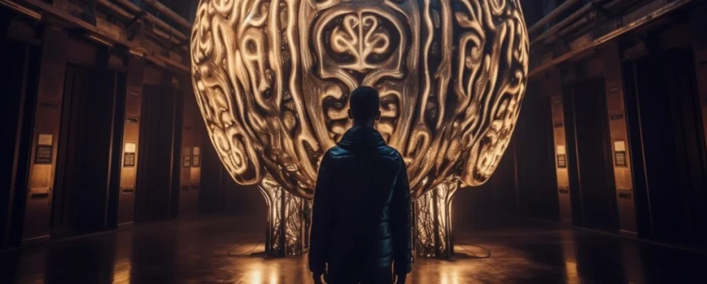 Person seeing the brain