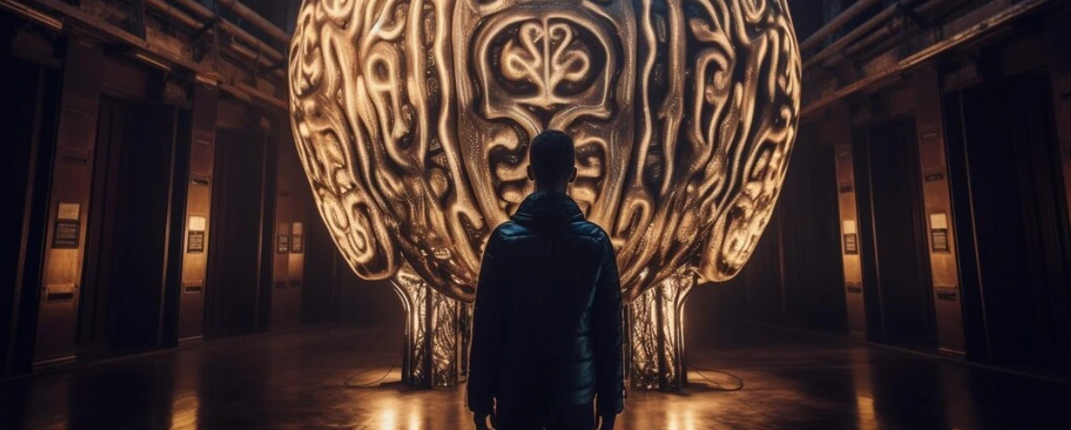 Person seeing the brain